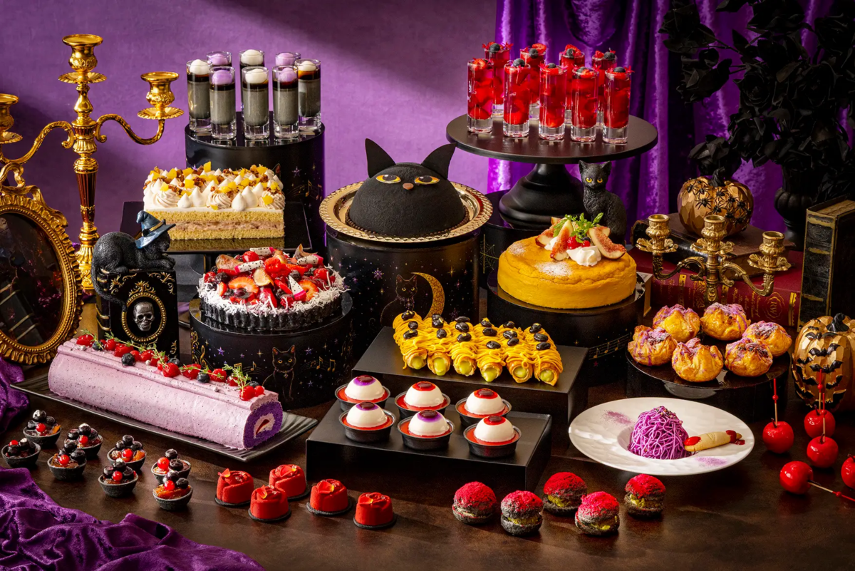 ハロウィーンスイーツビュッフェ|10月8日(木)〜11月3日(火・祝)ヒルトン名古屋で黒猫が誘う真夜中のハロウィーン